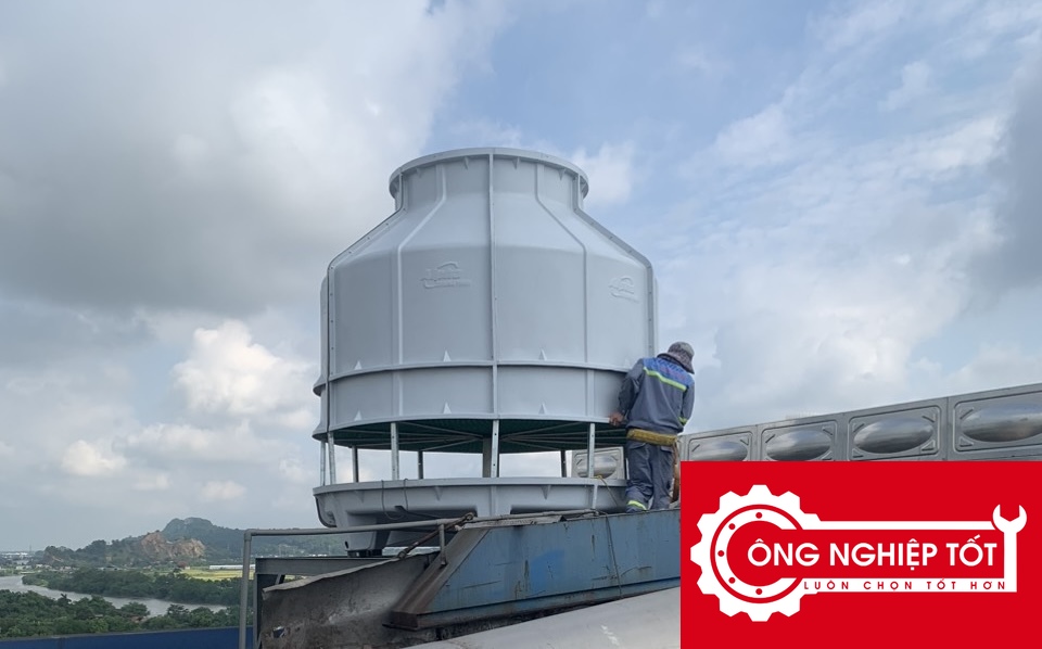 Hình ảnh thực tế tháp giải nhiệt Alpha 300RT (dạng tròn)